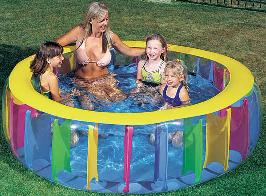 Piscina multicolor hinchable